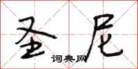 段相林圣尼行书怎么写