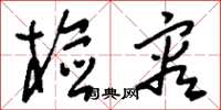 刘少英检容草书怎么写