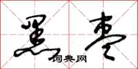 王冬龄黑枣草书怎么写