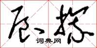 刘少英辰旒草书怎么写