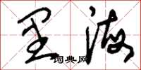 刘少英里海草书怎么写