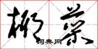 刘少英椰菜草书怎么写