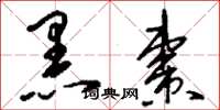 刘少英黑枣草书怎么写