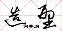 朱锡荣造型草书怎么写