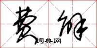 朱锡荣费解草书怎么写