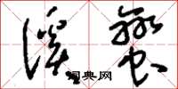 刘少英溪蛮草书怎么写