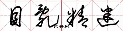 朱锡荣目乱精迷草书怎么写