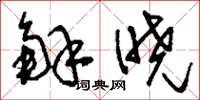 刘少英解晓草书怎么写