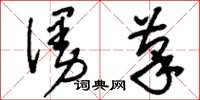 刘少英漫笔草书怎么写