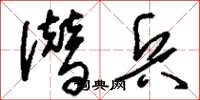 刘少英潜兵草书怎么写