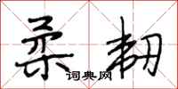 段相林柔韧行书怎么写