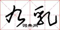 朱锡荣九乳草书怎么写