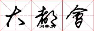 朱锡荣大都会草书怎么写