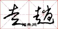 朱锡荣走趟草书怎么写