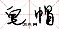 朱锡荣皂帽草书怎么写
