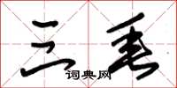 朱锡荣三垂草书怎么写