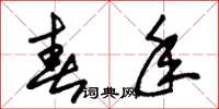 朱锡荣春年草书怎么写