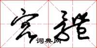 朱锡荣宫体草书怎么写