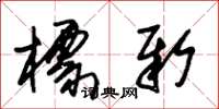 朱锡荣标新草书怎么写