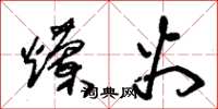 朱锡荣烂火草书怎么写