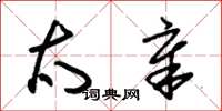 朱锡荣太章草书怎么写