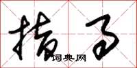 朱锡荣指事草书怎么写