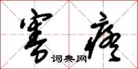 朱锡荣害疼草书怎么写
