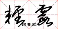 朱锡荣轻霞草书怎么写