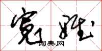 朱锡荣宽雅草书怎么写