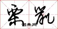 朱锡荣栗鼠草书怎么写