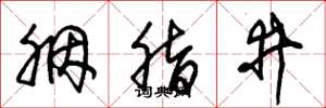 朱锡荣胭脂井草书怎么写