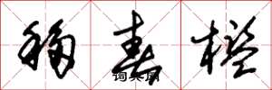 朱锡荣移春槛草书怎么写