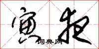 朱锡荣寅夜草书怎么写