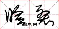 朱锡荣睑裂草书怎么写