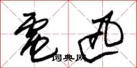 朱锡荣电迅草书怎么写
