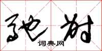朱锡荣驰射草书怎么写