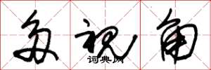 朱锡荣多视角草书怎么写