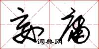 朱锡荣妄庸草书怎么写