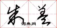 朱锡荣朱盖草书怎么写