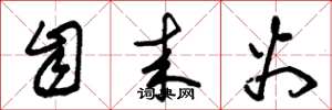 朱锡荣自来火草书怎么写