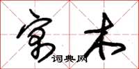 朱锡荣寓木草书怎么写