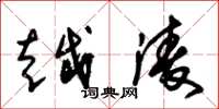 朱锡荣越淩草书怎么写