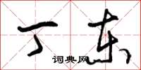 曾庆福丁东草书怎么写