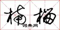 朱锡荣楠榴草书怎么写