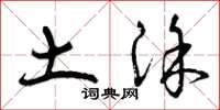 曾庆福土涂草书怎么写