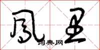 曾庆福凤里草书怎么写