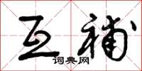 曾庆福互补草书怎么写