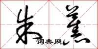 曾庆福朱蕉草书怎么写