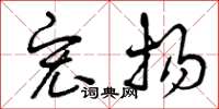 曾庆福宏扬草书怎么写