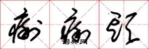 朱锡荣瘌痢头草书怎么写